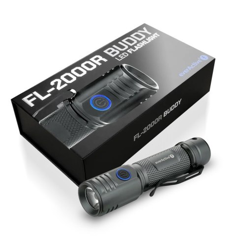 Latarka ręczna diodowa LED Buddy FL-2000R IPX6 Latarka ręczna diodowa LED Buddy FL-2000R IPX6