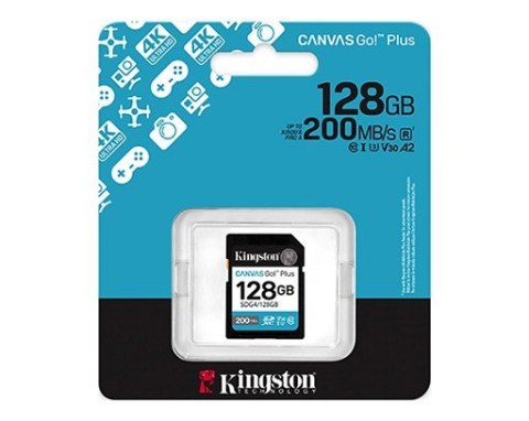 Karta pamięci SD 128GB Canvas Go Plus 200/MB/s C10 U3 V30 Karta pamięci SD 128GB Canvas Go Plus 200/MB/s C10 U3 V30