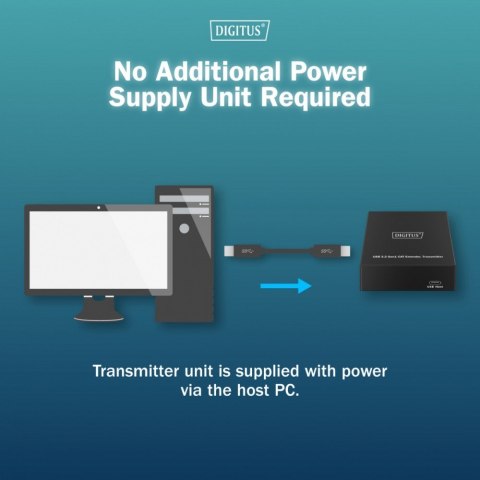 Przedłużacz (extender) po skrętce kat.6A USB 3.1 Gen1 do 100m, 3x USB-A, 1x USB-C do 5 Gbps, 1x RJ45 (Gigabit Ethernet) - zesta Przedłużacz (extender) po skrętce kat.6A USB 3.1 Gen1 do 100m, 3x USB-A, 1x USB-C do 5 Gbps, 1x RJ45 (Gigabit Ethernet) - zesta