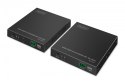 Przedłużacz (extender) światłowodowy HDMI 4K/60Hz przez IP 1G lub do 40km/300m, HDMI Loop-Out, sterowanie IR - zestaw (odbiornik