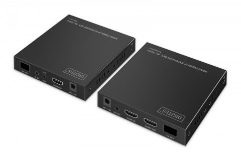 Przedłużacz (extender) światłowodowy HDMI 4K/60Hz przez IP 1G lub do 40km/300m, HDMI Loop-Out, sterowanie IR - zestaw (odbiornik Przedłużacz (extender) światłowodowy HDMI 4K/60Hz przez IP 1G lub do 40km/300m, HDMI Loop-Out, sterowanie IR - zestaw (odbiornik