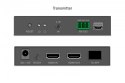 Przedłużacz (extender) światłowodowy HDMI 4K/60Hz przez IP 1G lub do 40km/300m, HDMI Loop-Out, sterowanie IR - zestaw (odbiornik