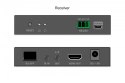 Przedłużacz (extender) światłowodowy HDMI 4K/60Hz przez IP 1G lub do 40km/300m, HDMI Loop-Out, sterowanie IR - zestaw (odbiornik
