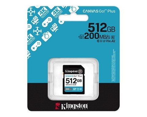 Karta SD 512GB Canvas Go Plus 200/160 MB/s C10 U3 V30 Karta SD 512GB Canvas Go Plus 200/160 MB/s C10 U3 V30