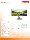 Monitor ThinkVision P34WD-40 34 cale 64ADGAT1EU