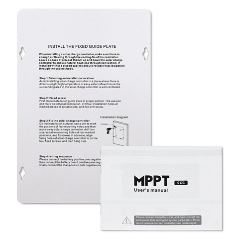 Solarny regulator ładowania MPPT z czujnikiem temperatury 10A | 12V/24V | LCD | 2xUSB | Bluetooth | APP | GEL | LiFePO4 Solarny regulator ładowania MPPT z czujnikiem temperatury 10A | 12V/24V | LCD | 2xUSB | Bluetooth | APP | GEL | LiFePO4