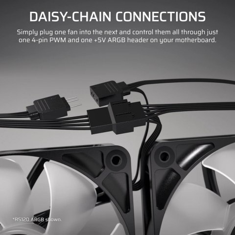 Wentylator RS120-R ARGB 120mm 3-pak Wentylator RS120-R ARGB 120mm 3-pak
