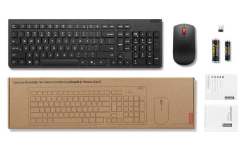 Klawiatura z myszką Essential Wireless Combo Gen2 Black-US Euro 4X31R64491 Klawiatura z myszką Essential Wireless Combo Gen2 Black-US Euro 4X31R64491
