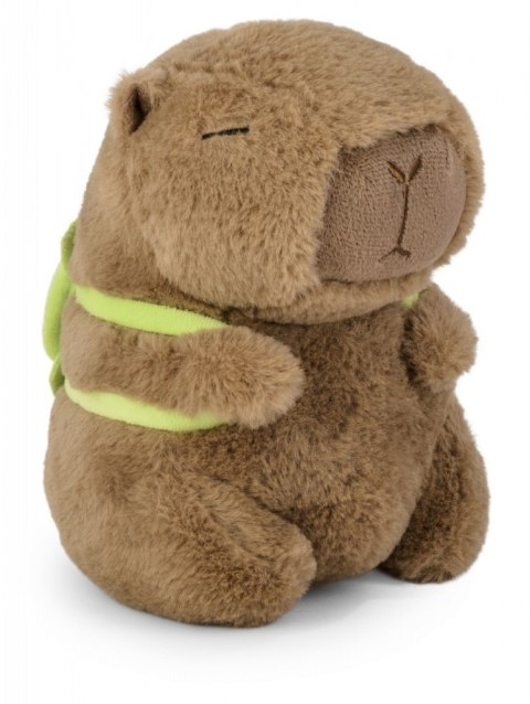 Maskotka Kapibara z plecakiem żółwiem 21 cm Maskotka Kapibara z plecakiem żółwiem 21 cm