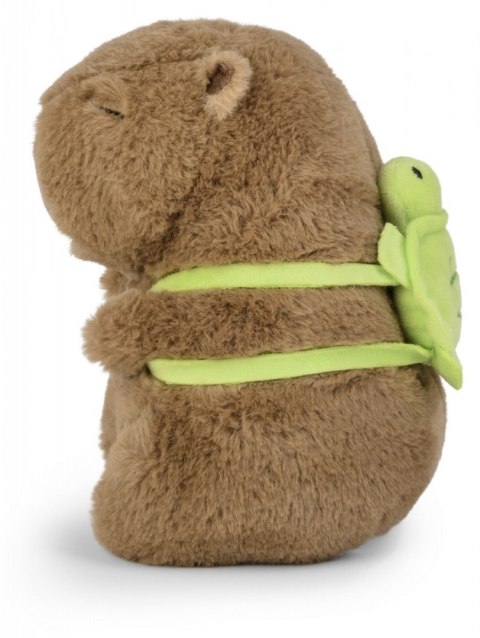 Maskotka Kapibara z plecakiem żółwiem 21 cm Maskotka Kapibara z plecakiem żółwiem 21 cm