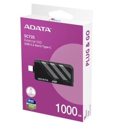 Dysk SSD External SC735 1TB U3.2C 1000/1000MB/s Grey Dysk SSD External SC735 1TB U3.2C 1000/1000MB/s Grey
