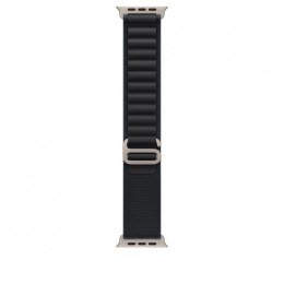 Opaska Alpine w kolorze czarnym do koperty 49 mm - rozmiar S - elementy z tytanu w kolorze naturalnym