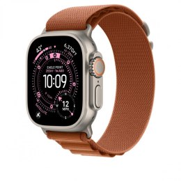 Opaska Alpine w kolorze terakoty do koperty 49 mm - rozmiar S - elementy z tytanu w kolorze naturalnym