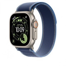 Opaska Trail w kolorze niebieskim/jaskrawoniebieskim do koperty 49 mm - rozmiar M/L - elementy z tytanu w kolorze naturalnym