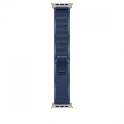 Opaska Trail w kolorze niebieskim/jaskrawoniebieskim do koperty 49 mm - rozmiar S/M - elementy z tytanu w kolorze naturalnym