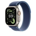 Opaska Trail w kolorze niebieskim/jaskrawoniebieskim do koperty 49 mm - rozmiar S/M - elementy z tytanu w kolorze naturalnym