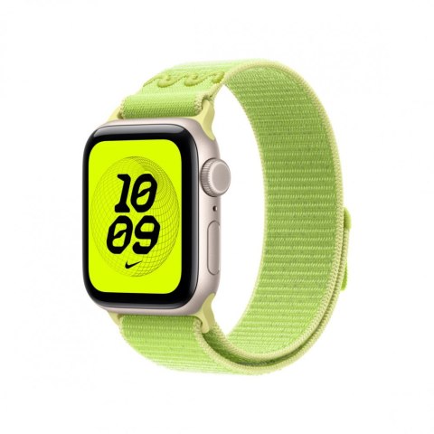 Opaska sportowa Nike w kolorze promiennym zielonożółtym do koperty 40 mm Opaska sportowa Nike w kolorze promiennym zielonożółtym do koperty 40 mm