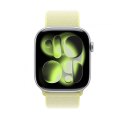 Opaska sportowa w kolorze neonowym żółtym do koperty 46 mm