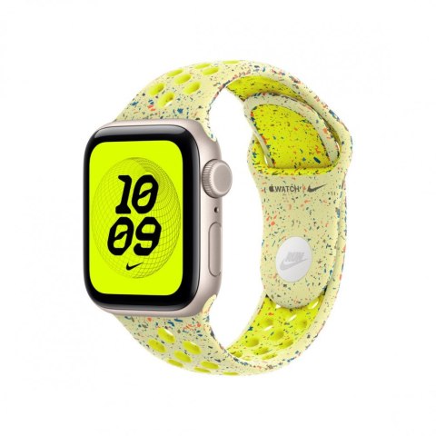Pasek sportowy Nike w kolorze promiennym zielonożółtym do koperty 40 mm - rozmiar S/M Pasek sportowy Nike w kolorze promiennym zielonożółtym do koperty 40 mm - rozmiar S/M