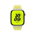 Pasek sportowy Nike w kolorze promiennym zielonożółtym do koperty 42 mm - rozmiar M/L