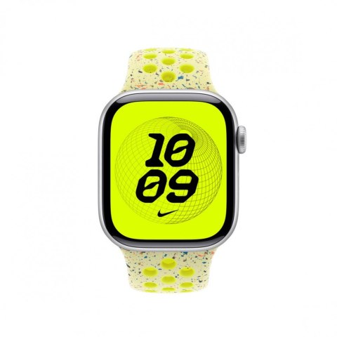 Pasek sportowy Nike w kolorze promiennym zielonożółtym do koperty 42 mm - rozmiar M/L Pasek sportowy Nike w kolorze promiennym zielonożółtym do koperty 42 mm - rozmiar M/L