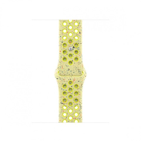 Pasek sportowy Nike w kolorze promiennym zielonożółtym do koperty 42 mm - rozmiar S/M Pasek sportowy Nike w kolorze promiennym zielonożółtym do koperty 42 mm - rozmiar S/M