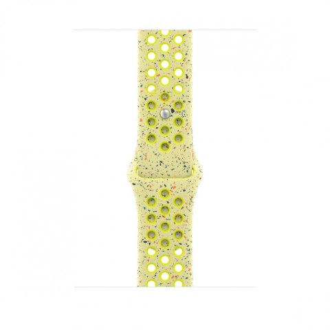 Pasek sportowy Nike w kolorze promiennym zielonożółtym do koperty 46 mm - rozmiar M/L Pasek sportowy Nike w kolorze promiennym zielonożółtym do koperty 46 mm - rozmiar M/L