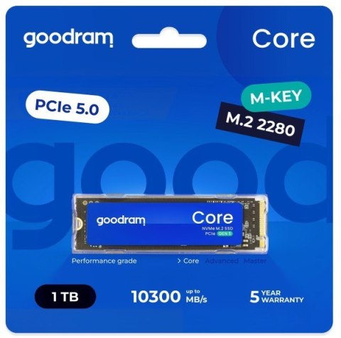Dysk SSD Core 1TB Gen5 2280 10200/8400MB/s Dysk SSD Core 1TB Gen5 2280 10200/8400MB/s