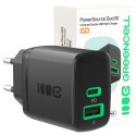 Ładowarka sieciowa 30W 1xUSB-C 1xUSB-A czarna