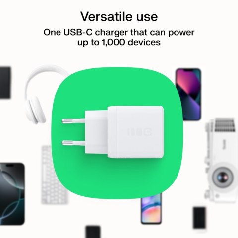 Ładowarka sieciowa USB 30W 1x USB-C BIAŁA Ładowarka sieciowa USB 30W 1x USB-C BIAŁA