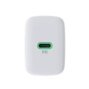Ładowarka sieciowa USB 30W 1x USB-C BIAŁA