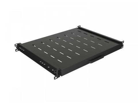 Półka wysuwana do szaf rack 19 cali 350mm czarna Półka wysuwana do szaf rack 19 cali 350mm czarna