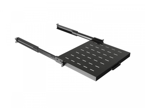 Półka wysuwana do szaf rack 19 cali 350mm czarna Półka wysuwana do szaf rack 19 cali 350mm czarna