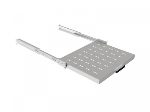 Półka wysuwana do szaf rack 19 cali 350mm szara Półka wysuwana do szaf rack 19 cali 350mm szara
