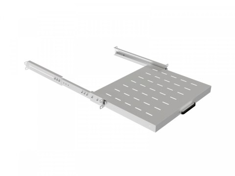 Półka wysuwana do szaf rack 19 cali 350mm szara Półka wysuwana do szaf rack 19 cali 350mm szara