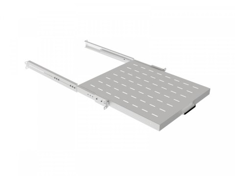 Półka wysuwana do szaf rack 19 cali 500mm szara Półka wysuwana do szaf rack 19 cali 500mm szara