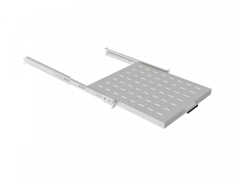 Półka wysuwana do szaf rack 19 cali 500mm szara Półka wysuwana do szaf rack 19 cali 500mm szara