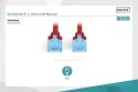 Patch cord U/UTP kat.5e PVC 1m czerwony
