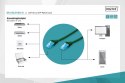 Patch cord U/UTP kat.5e PVC 2m zielony