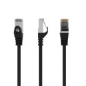 Patch cord ekranowany FTP kat.6 osłonka zalewana 1M czarny