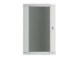 Szafa instalacyjna wisząca 19 22U 600X600mm szara (drzwi szklane)