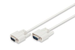 Kabel połączeniowy RS232 1:1 Typ DSUB9/DSUB9 M/M 2m Szary
