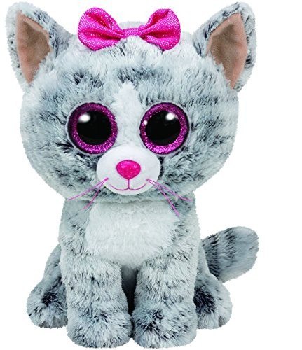 Maskotka TY Beanie Boos Kiki - szary kot, 15 cm Maskotka TY Beanie Boos Kiki - szary kot, 15 cm