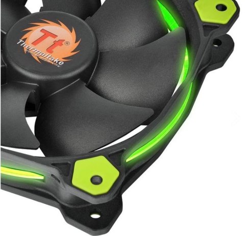 Wentylator Riing 14 LED (140mm, LNC, 1400 RPM) Retail/Box Zielony Wentylator Riing 14 LED (140mm, LNC, 1400 RPM) Retail/Box Zielony