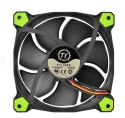 Wentylator Riing 14 LED (140mm, LNC, 1400 RPM) Retail/Box Zielony