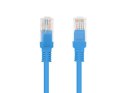 PATCHCORD KAT.5E 1.5M NIEBIESKI FLUKE PASSED LANBERG