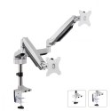 Uchwyt biurkowy na dwa monitory ze sprężyną 13"-32" 9kg MC-765