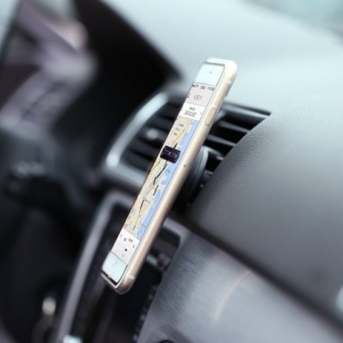 Uchwyt samochodowy magnetyczny na telefon, kratki, czarny Uchwyt samochodowy magnetyczny na telefon, kratki, czarny