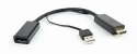 Adapter HDMI do Display Port czarny