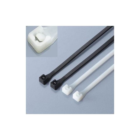 Nylonowe opaski zaciskowe 280 x 4.8mm 100szt. czarne Nylonowe opaski zaciskowe 280 x 4.8mm 100szt. czarne